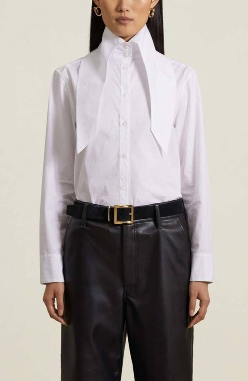 Kallymeyer Renee Button Up Shirt in White XS